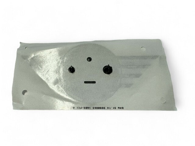 Mini Cooper Front Hood Emblem Gloss and Matte Black OEM NEW 51149880863 F56 F57