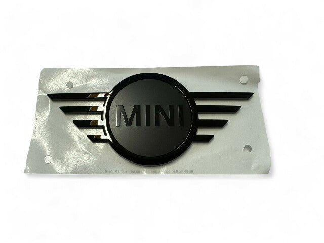Mini Cooper Front Hood Emblem Gloss and Matte Black OEM NEW 51149880863 F56 F57