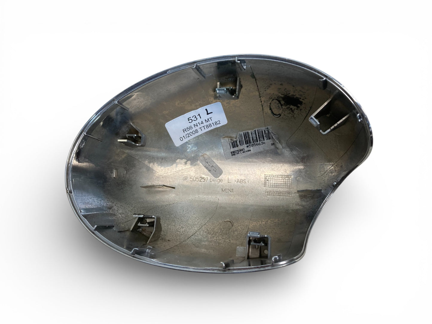 Mini Cooper Mirror Cap Chrome Pair without Power Fold 2007-2016 R5x R6x 531