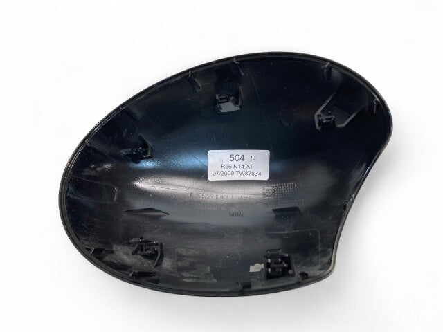 Mini Cooper Left Mirror Cap w/o Power Fold Black 51162754913 07-16 R5x R6x 507