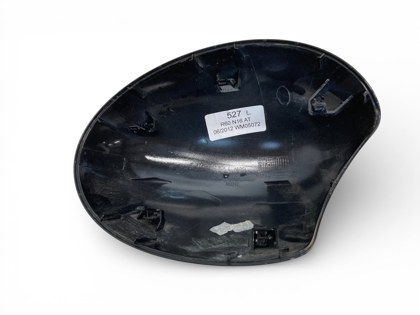Mini Cooper Left Mirror Cap w/o Power Fold Black 51162754913 07-16 R5x R6x 527