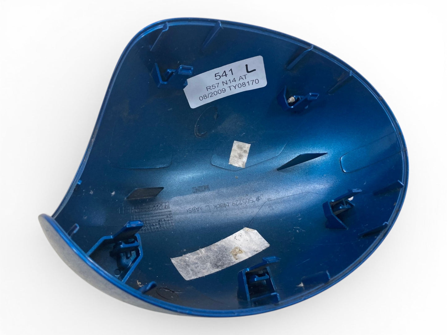 Mini Cooper Left Mirror Cap w/o Power Fold Laser Blue 51162754913 07-16 R5x R6x 541
