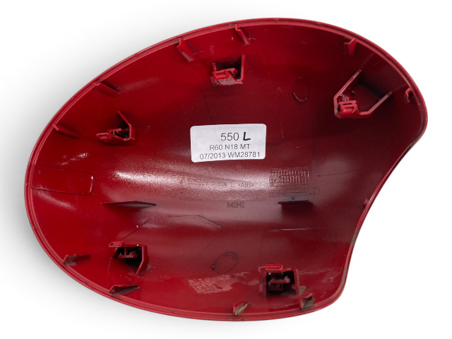 Mini Cooper Left Mirror Cap w/o Power Fold Chili Red 51162754913 07-16 R5x R6x 550
