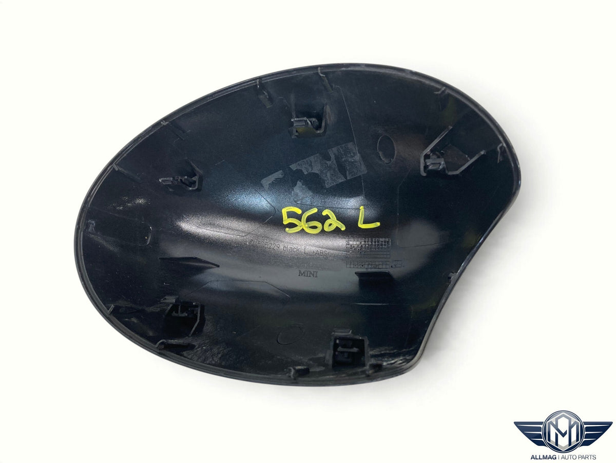 Mini Cooper Left Mirror Cap w/o Power Fold Black 51162754913 07-16 R5x R6x 562