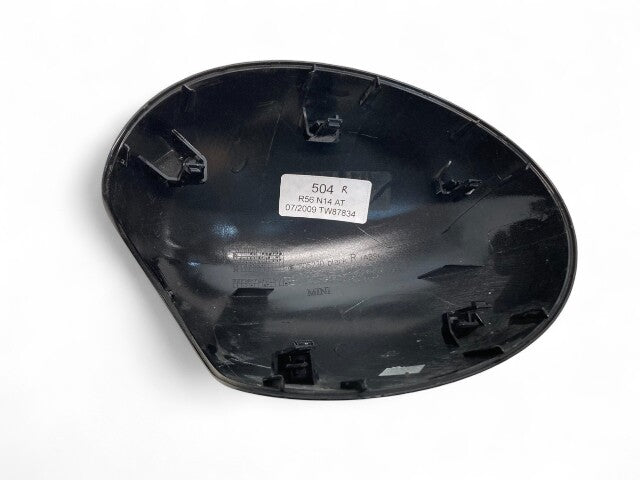 Mini Cooper Right Mirror Cap w/o Power Fold Black 51162754914 07-16 R5x R6x 507