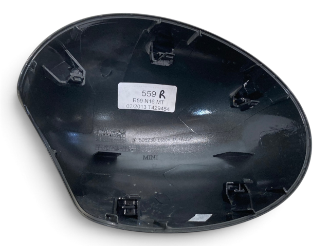 Mini Cooper Right Mirror Cap w/o Power Fold Eclipse Grey 51162754914 07-16 R5x R6x 559