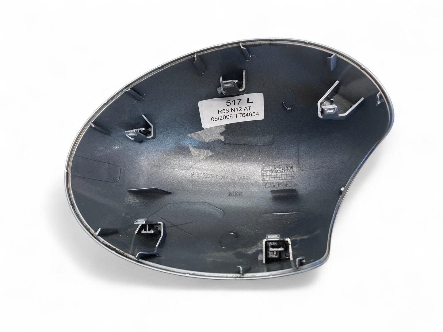 Mini Cooper Left Mirror Cover Cap Pure Silver 51162754915 07-16 R5x R6x 517