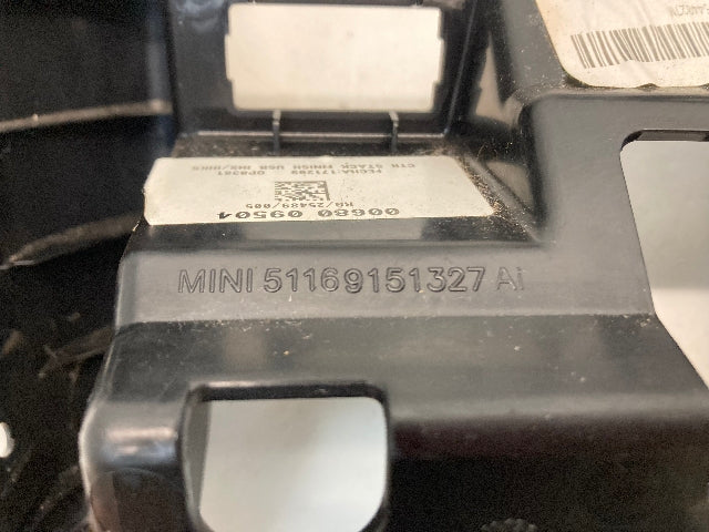 Mini Cooper Center Console Cover Dash Trim 51169151327 08-10 R55 R56 R57