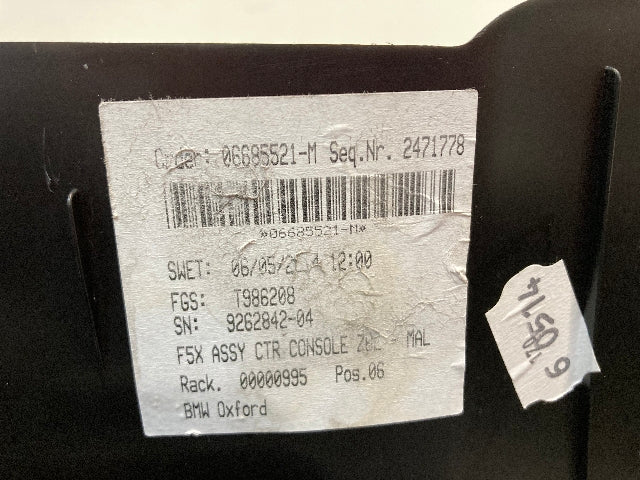 Mini Cooper Center Console 51169262842 F55 F56 F57