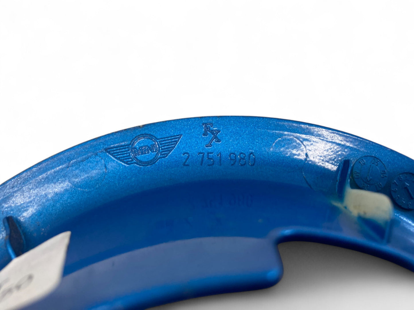 Mini Cooper S Fuel Filler Trim Insert Laser Blue 51172754659 07-14 R55 R56 497