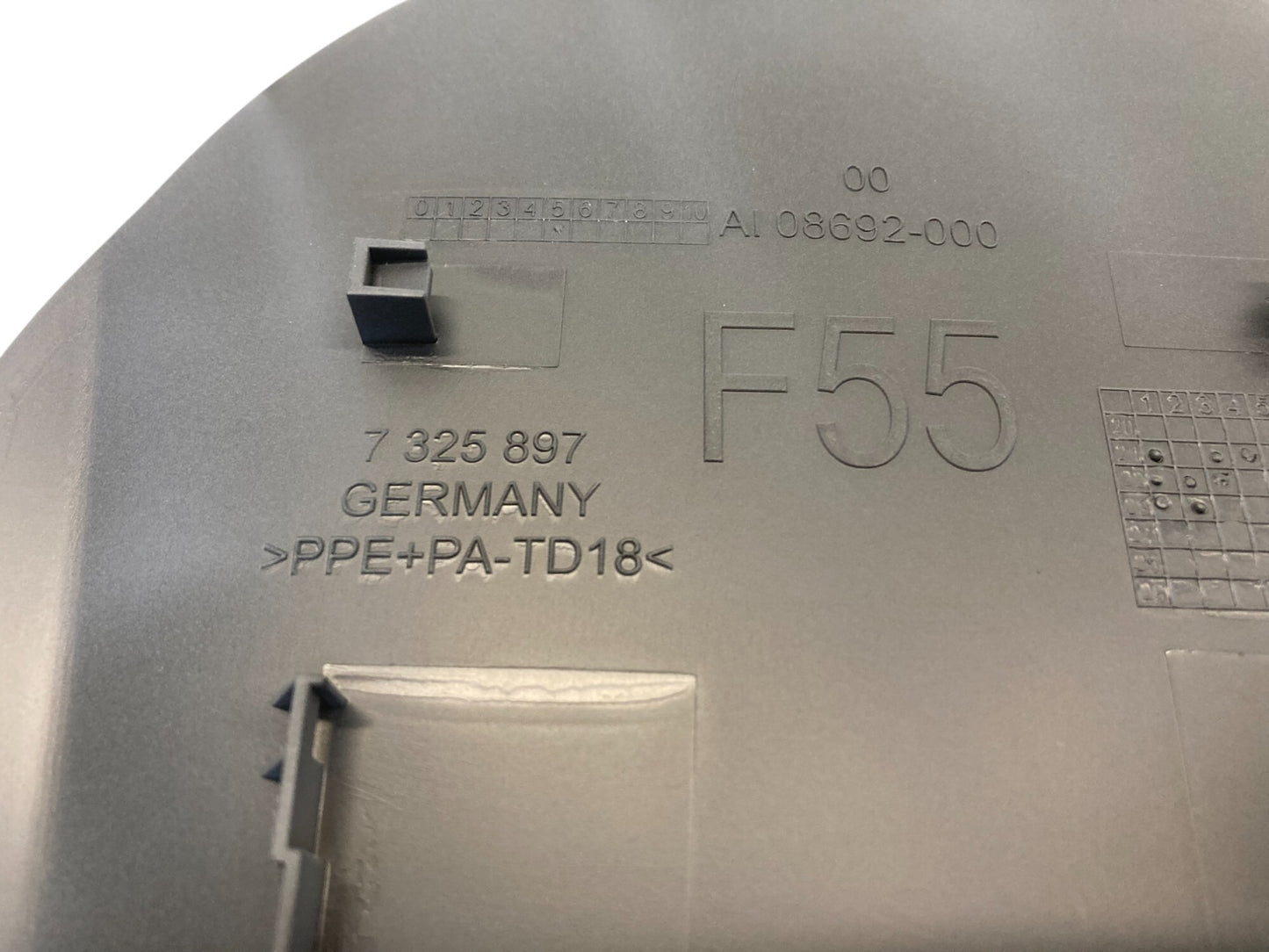 Mini Cooper Base 5 Door Fuel Fill Door Primer New OEM 51177410277 F55