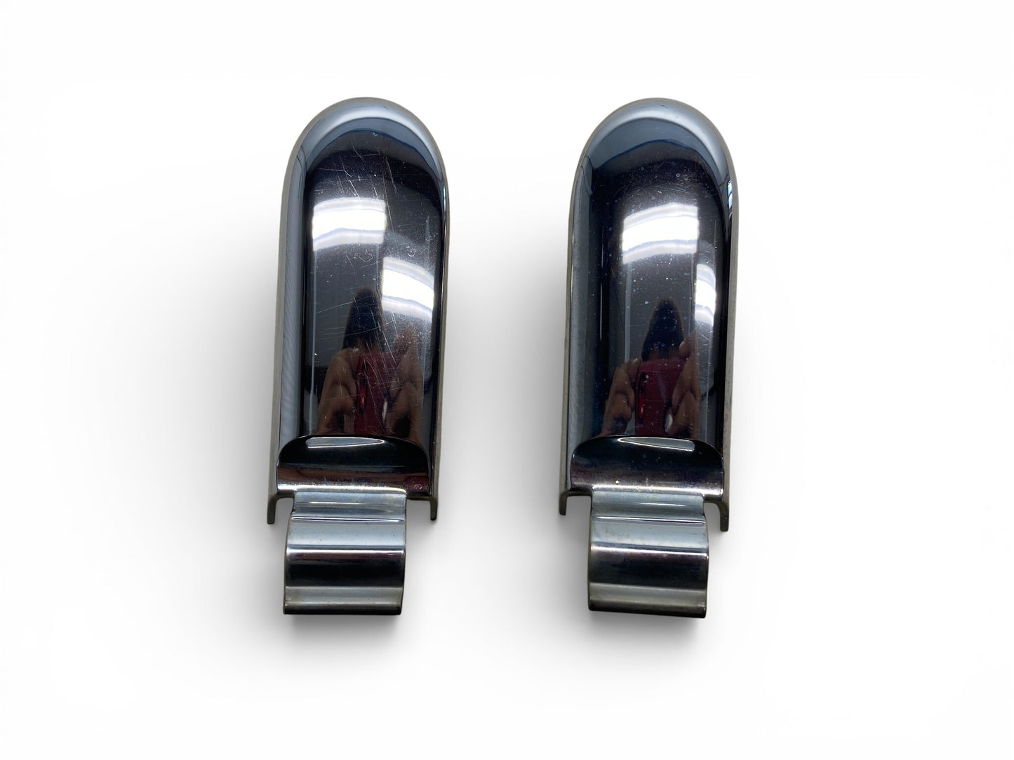 Mini Cooper Convertible Rear Tailgate Hinge Cover Pair chrome 2005-2008 R52 526