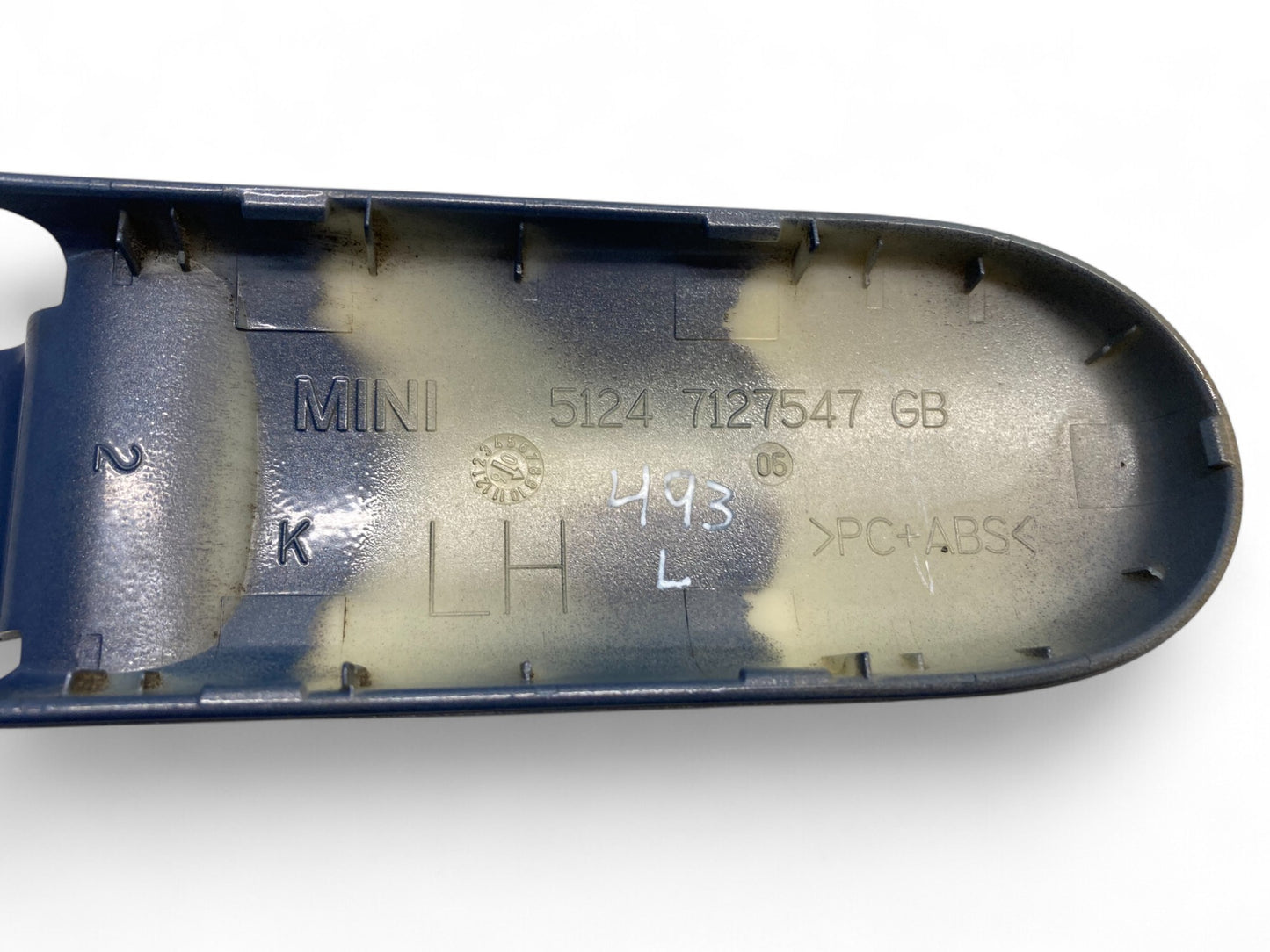 Mini Cooper Convertible Rear Tailgate Hinge Cover Pair Cool Blue 2005-2008 R52 493