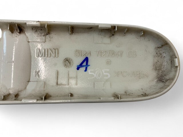 Mini Cooper Convertible Rear Tailgate Hinge Cover Pair Pepper White 2005-2008 R52 505