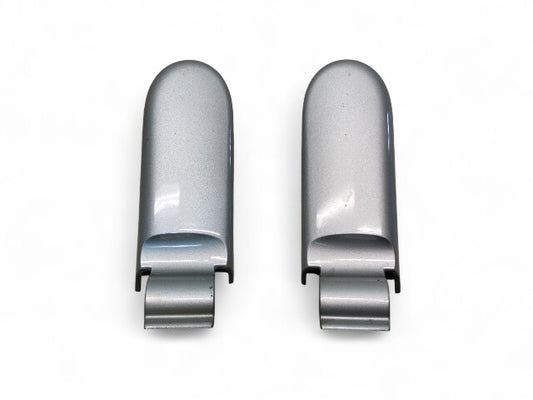 Mini Cooper Convertible Rear Tailgate Hinge Cover Pair Pure Silver 2005-2008 R52 513