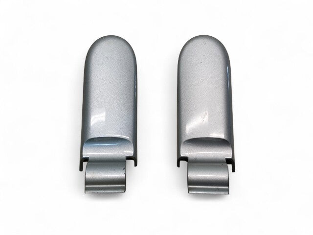 Mini Cooper Convertible Rear Tailgate Hinge Cover Pair Pure Silver 2005-2008 R52 513