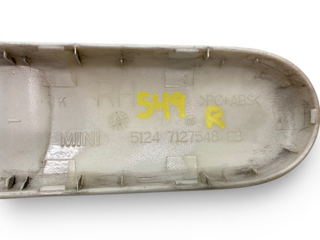 Mini Cooper Convertible Rear Tailgate Hinge Cover Pair Pepper White 2005-2008 R52 549