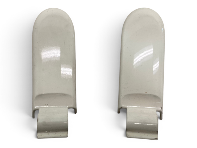 Mini Cooper Convertible Rear Tailgate Hinge Cover Pair Pepper White 2005-2008 R52 549