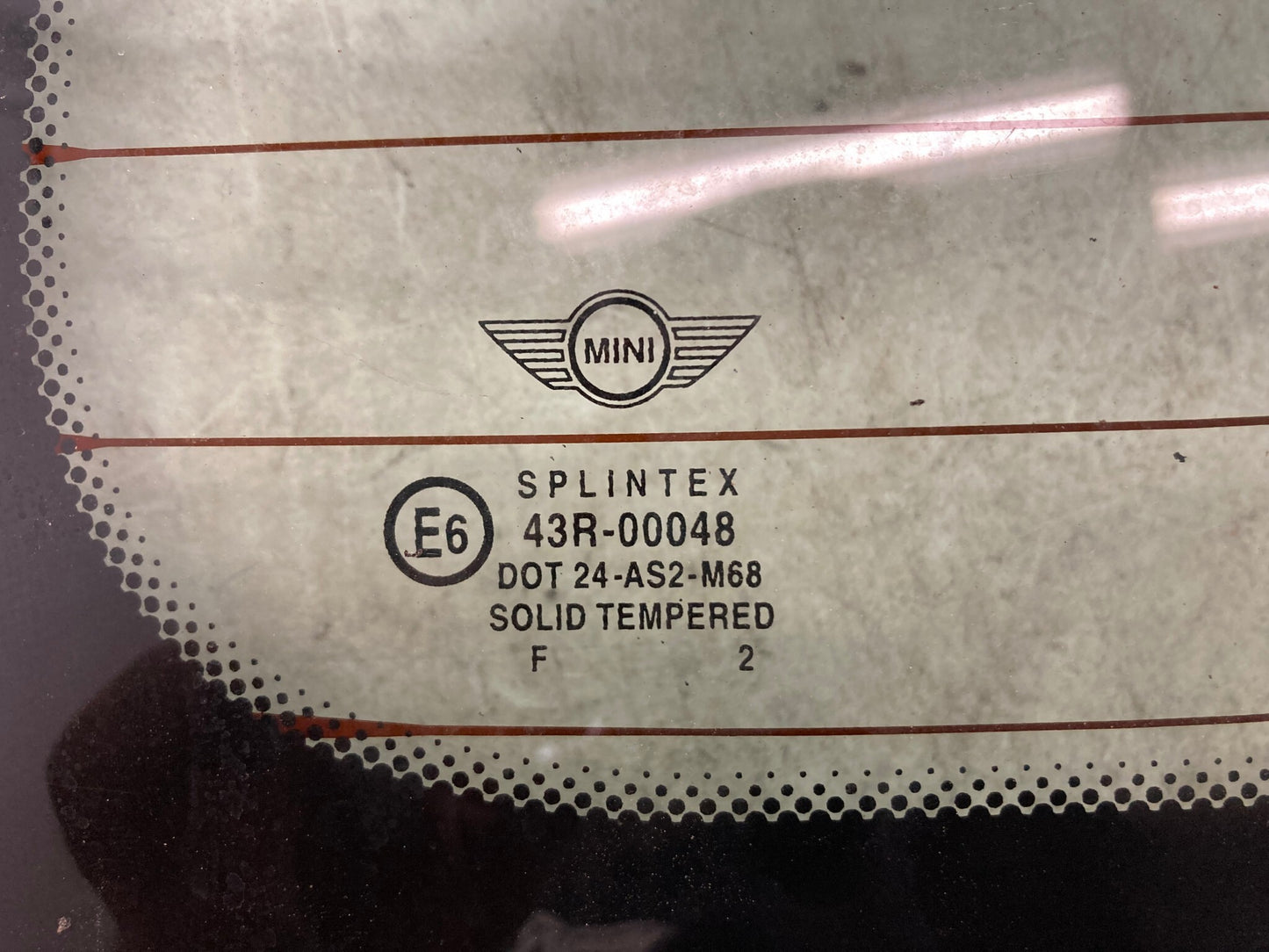 Mini Cooper Rear Hatch Glass 51311497600 02-04 R50 R53 535