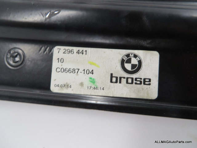 Mini Cooper Left Front Window Regulator and Motor 51337296443 14-24 F56 F57