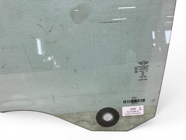 Mini Cooper Left Front Window Door Glass 51337365773 2016-2024 F57