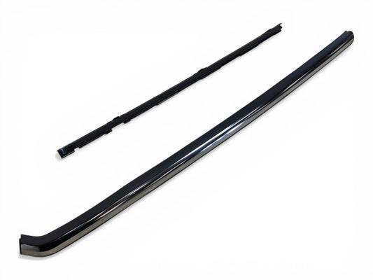 Mini Clubman Right Quarter Belt Line Trim Chrome and Mounting Strip NEW OEM 16-24 F54