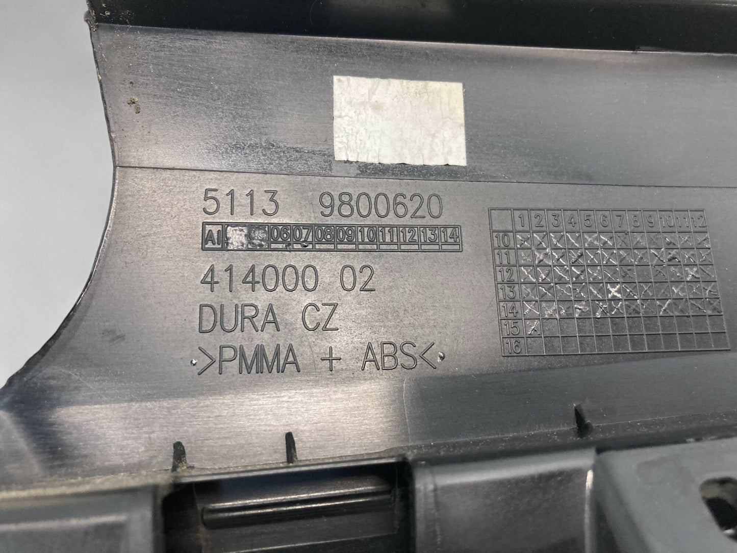 Mini Countryman Right Rear Door B Column Cover Post Trim 51359800620 11-16 R60 484