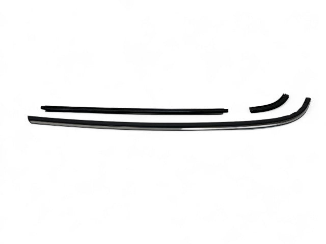 Mini Cooper Left Quarter Belt Line Trim Chrome and Mounting Strip