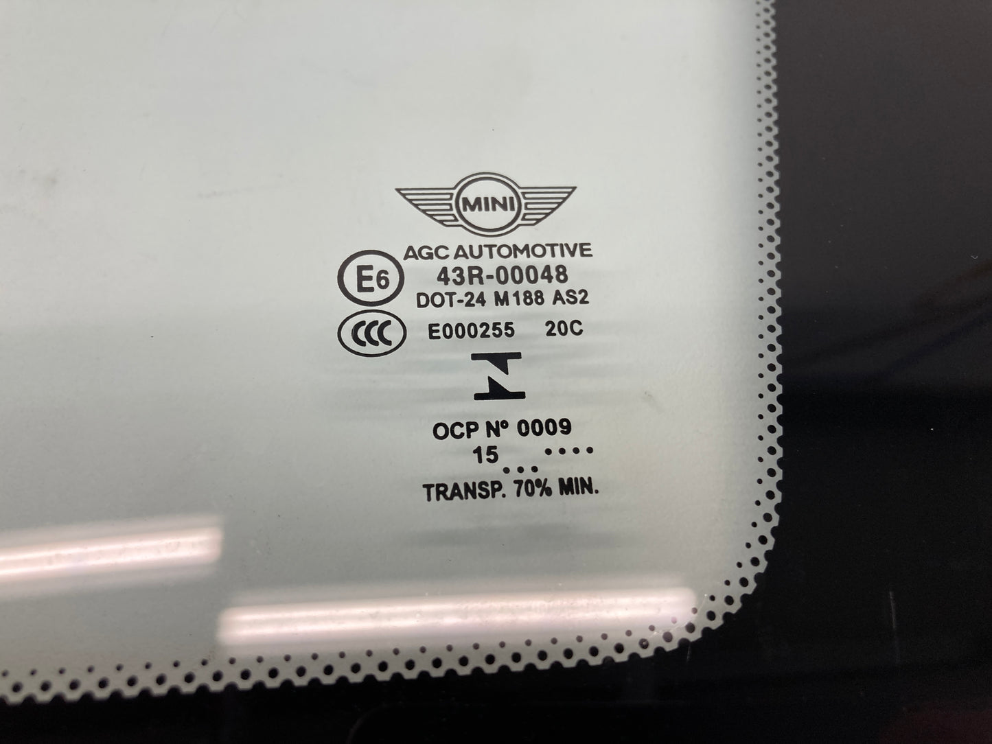 Mini Cooper 5 Door Right Rear Quarter Side Window Glass 51377322450 F55
