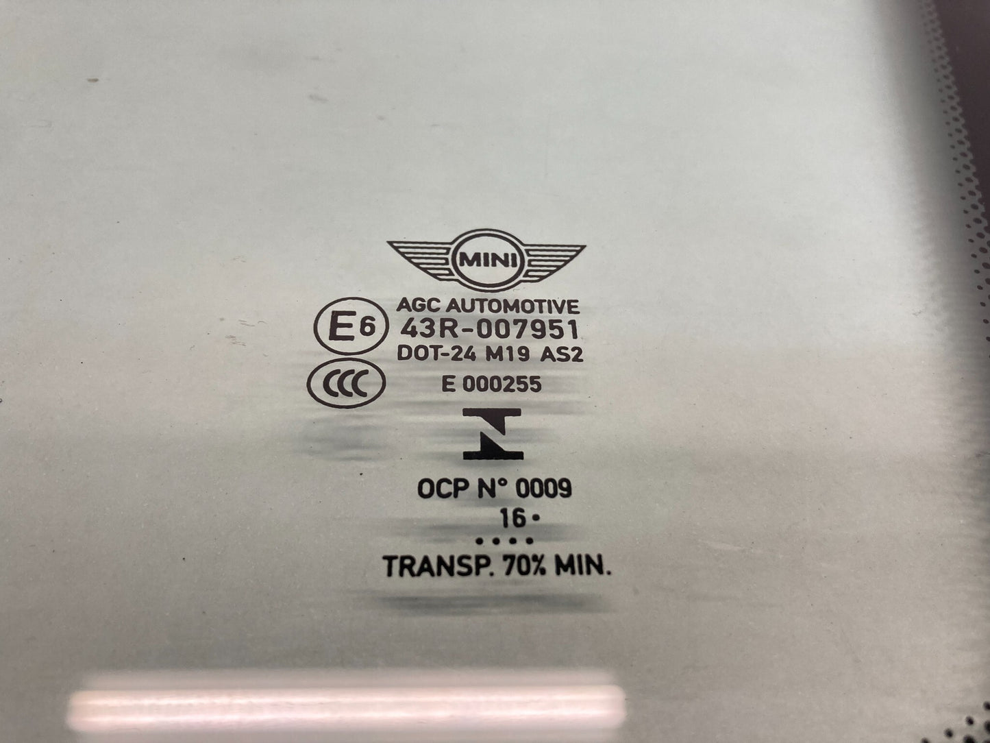 Mini Cooper Countryman Right Rear Quarter Side Window Glass 51377390238 17-24 F60