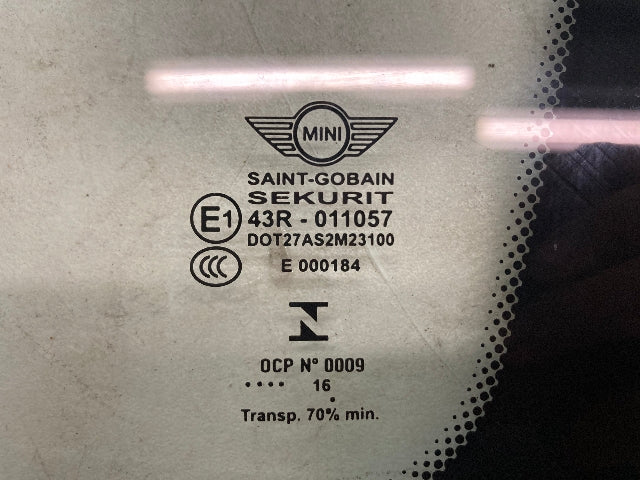 Mini Cooper Countryman Right Rear Quarter Side Window Glass 51377390238 17-24 F60