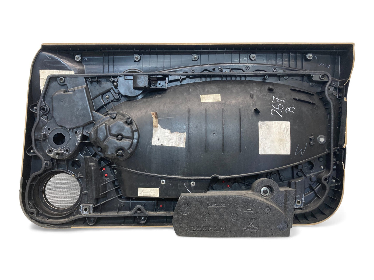 Mini Cooper Door Panels Tuscan Beige/Piano Black w/ Silver Grille 08-14 R5x 267