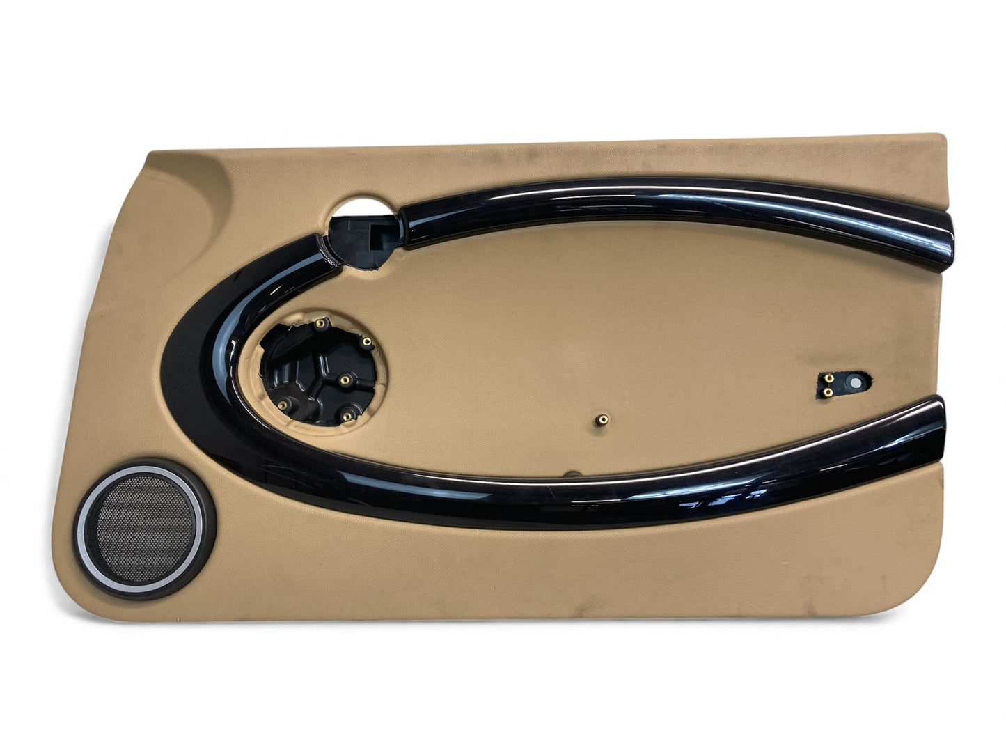 Mini Cooper Door Panels Tuscan Beige/Piano Black w/ Silver Grille 08-14 R5x 267
