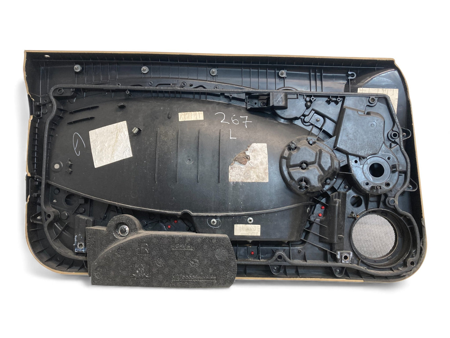 Mini Cooper Door Panels Tuscan Beige/Piano Black w/ Silver Grille 08-14 R5x 267