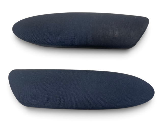 Mini Cooper Door Armrests Panther Black Cloth Pair 05-08 R50 R52 R53 557
