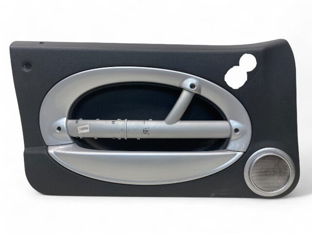 Mini Cooper Door Panels Panther Black w/ Silver Trim H/K 05-08 R50 R52 R53 513