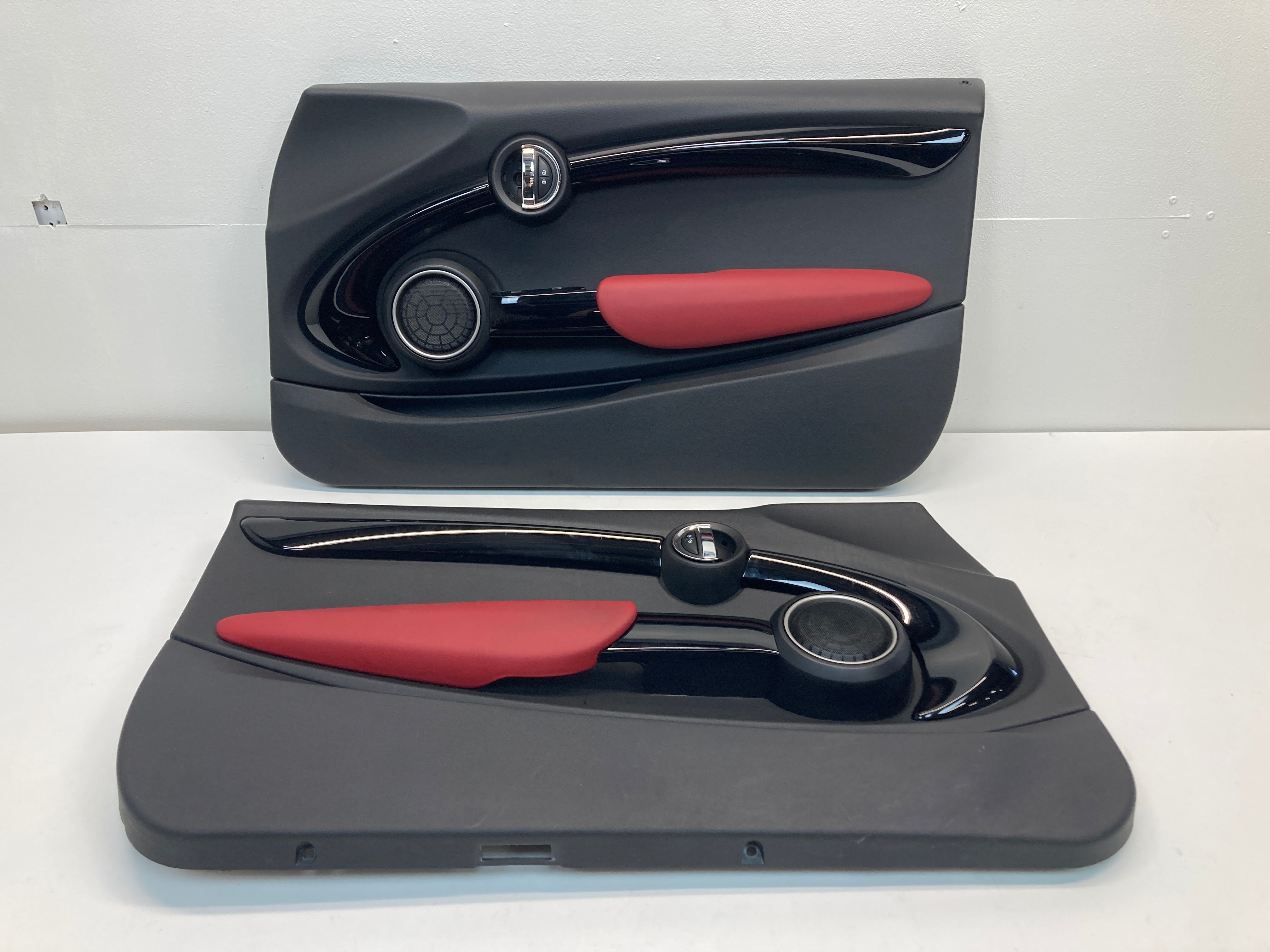 Mini Cooper Front Door Panels Carbon Black, Glowing Red 2014-2019 F56 ...
