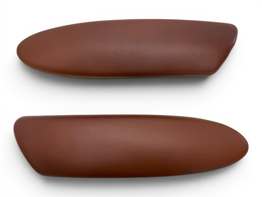 Mini Cooper Door Armrests Malt Brown Leather Pair 2005-2008 R50 R52 R53 549