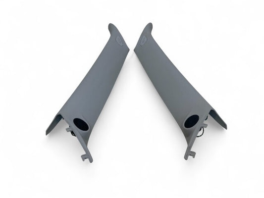 Mini Cooper Front Interior A Pillar Column Cover Pair Hifi Grey 07-10 R55 R56 506