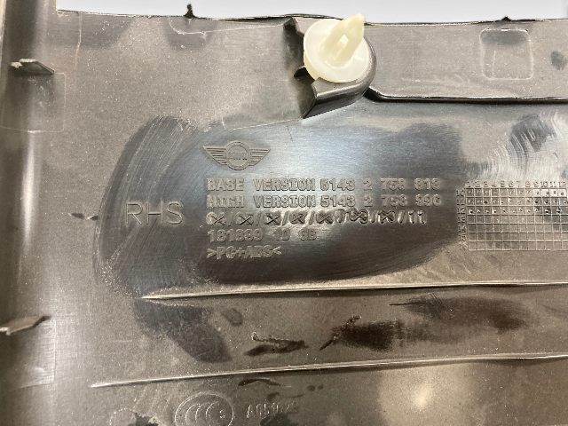 Mini Cooper Roadster Front Interior A Column Trim Pair H/K 12-15 R59 559