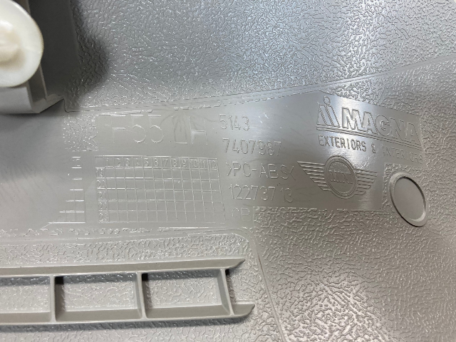 Mini Cooper Left Interior A Pillar Column Cover Grey 51437408001 14-24 F55