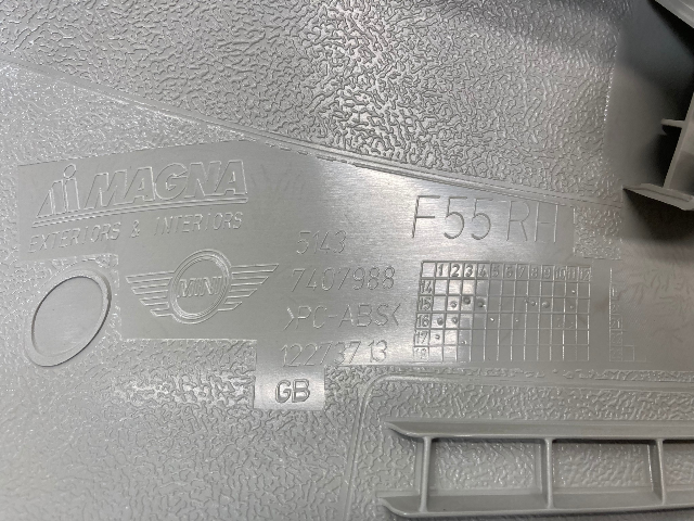 Mini Cooper Right Interior A Pillar Column Cover Grey 51437408002 14-24 F55