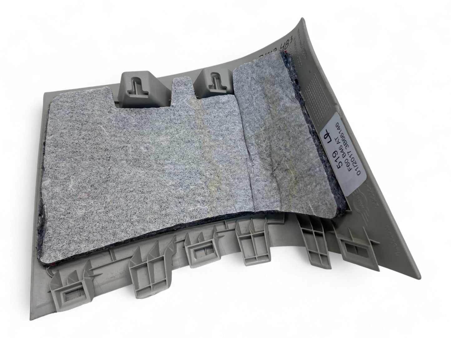 Mini Countryman Left Rear Interior D Column Cover Grey 51437417483 17-24 F60