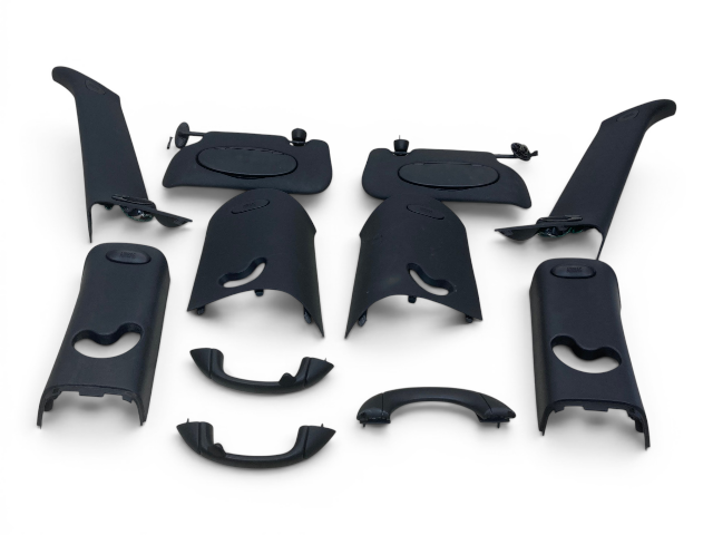 Mini Cooper Hatchback Black Headliner Pillar Trim Set 2007-2013 R56 553
