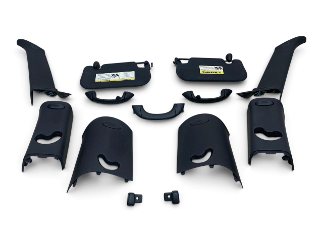Mini Cooper Hatchback Black Headliner Pillar Trim Set Hifi 2007-2013 R56 CLR56