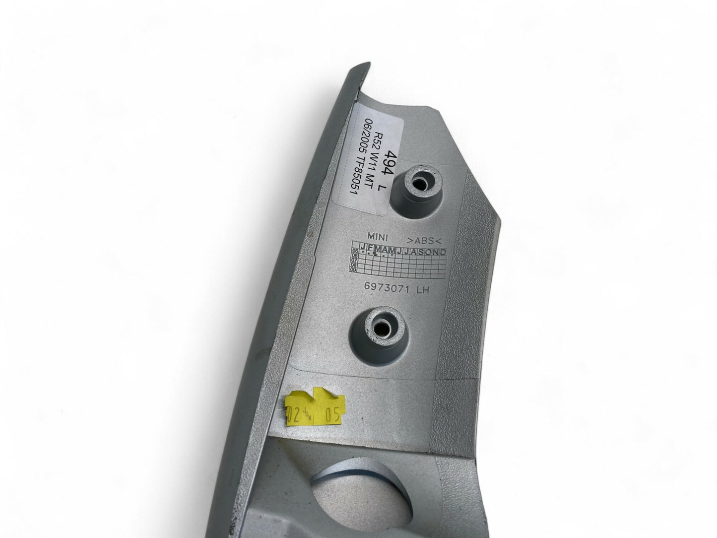 Mini Cooper Center Console Down Tube Pair Silver 2002-2008 R50 R52 R53 494