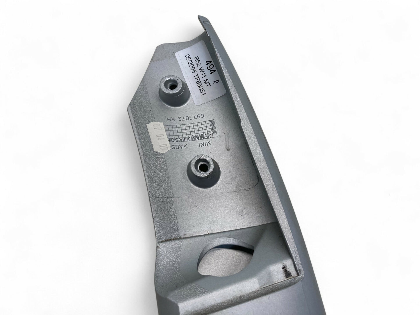 Mini Cooper Center Console Down Tube Pair Silver 2002-2008 R50 R52 R53 494