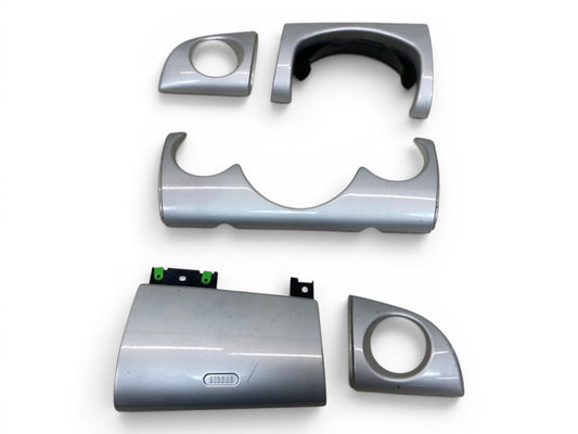 Mini Cooper Dash Trim Set 5 Piece White Silver 2002-2004 R50 R53 537