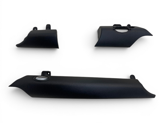 Mini Cooper Dash Knee Protection Trim Set Carbon Black Leather 2007-2015 R5x 547