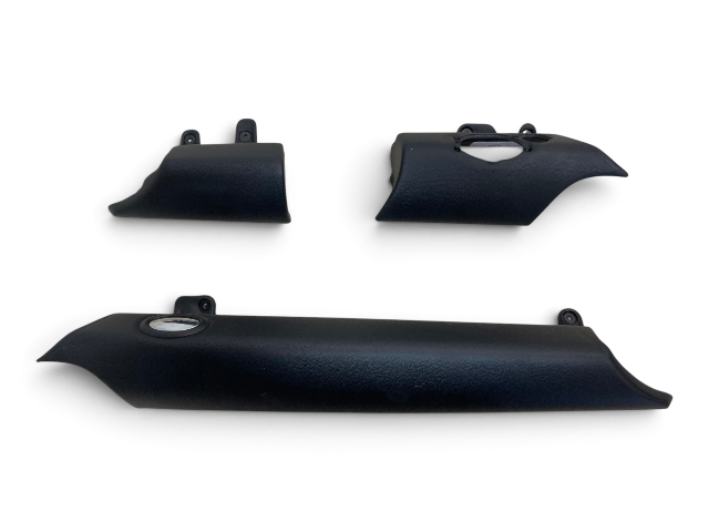 Mini Cooper Dash Knee Protection Trim Set Carbon Black Leather 2007-2015 R5x 559